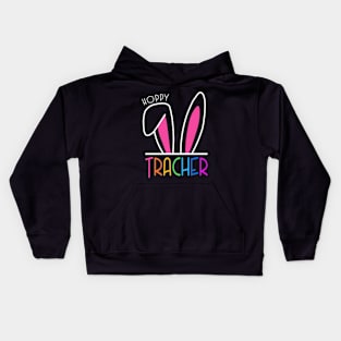 Hoppy Teacher | One Hoppy teacher | Easter Teacher | Happy Teacher Kids Hoodie